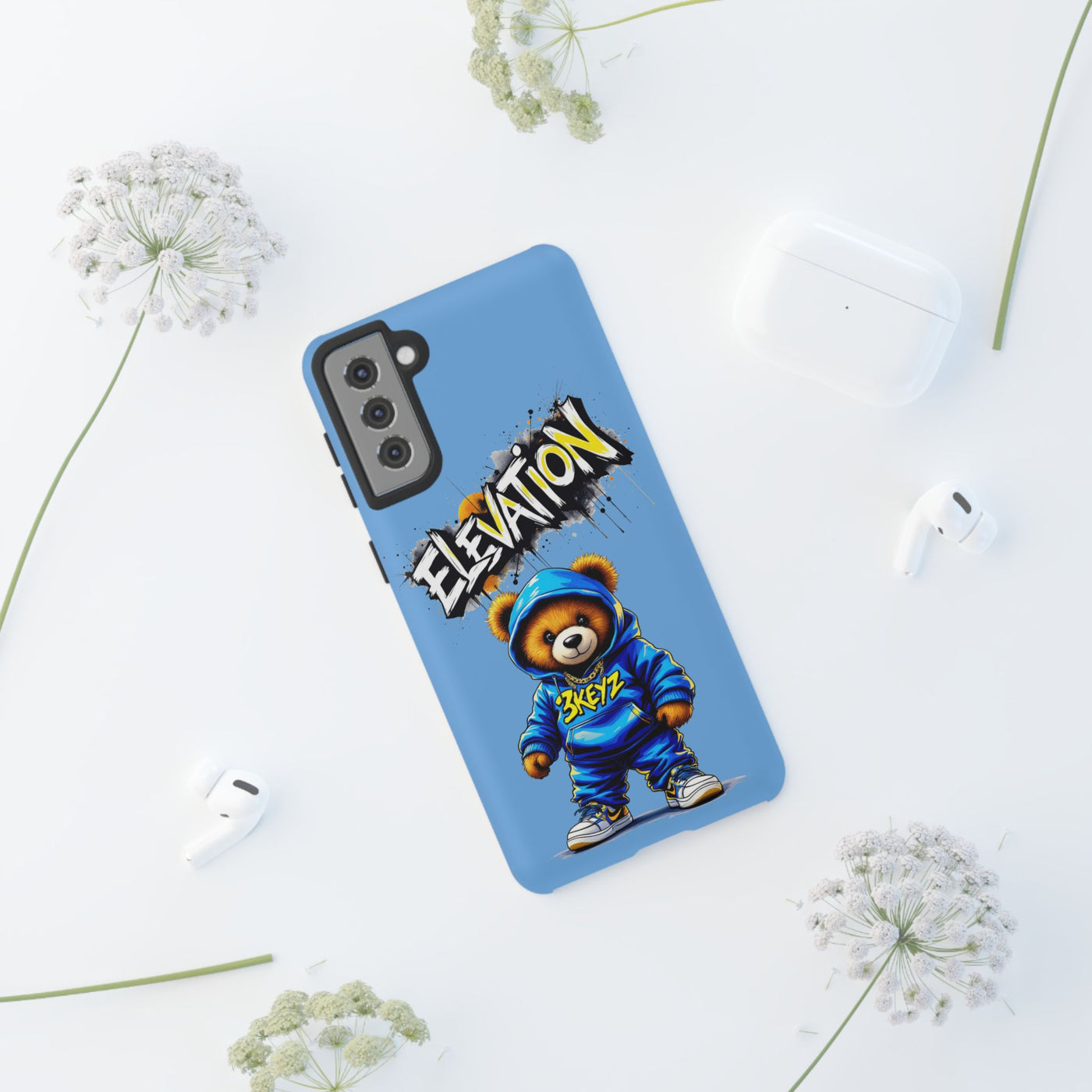 Elevated street drip Bear Phone Case - Tough and Trendy Design