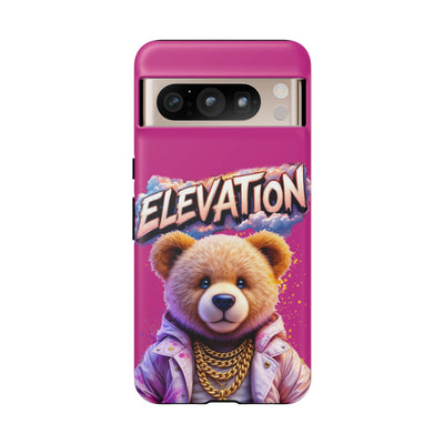 Elevated street drip Bear Pink Phone Case - Tough and Trendy Design