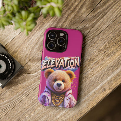 Elevated street drip Bear Pink Phone Case - Tough and Trendy Design