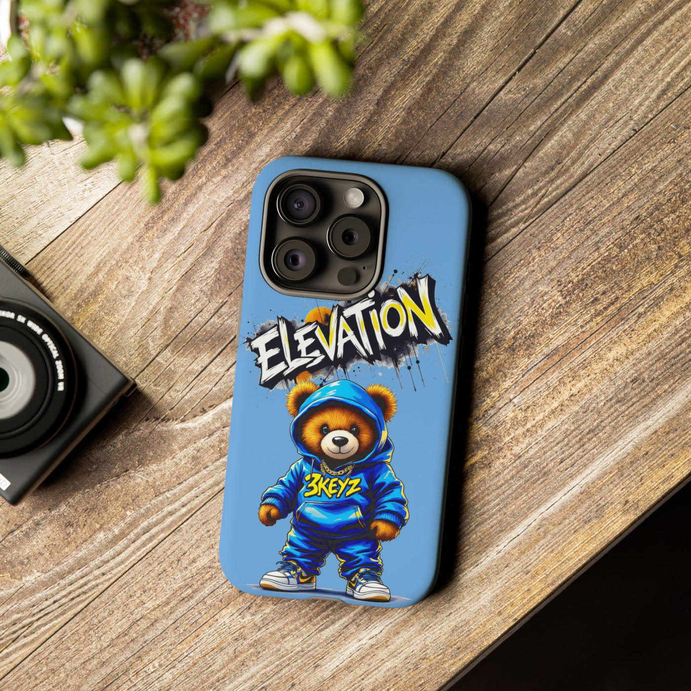 Elevated street drip Bear Phone Case - Tough and Trendy Design