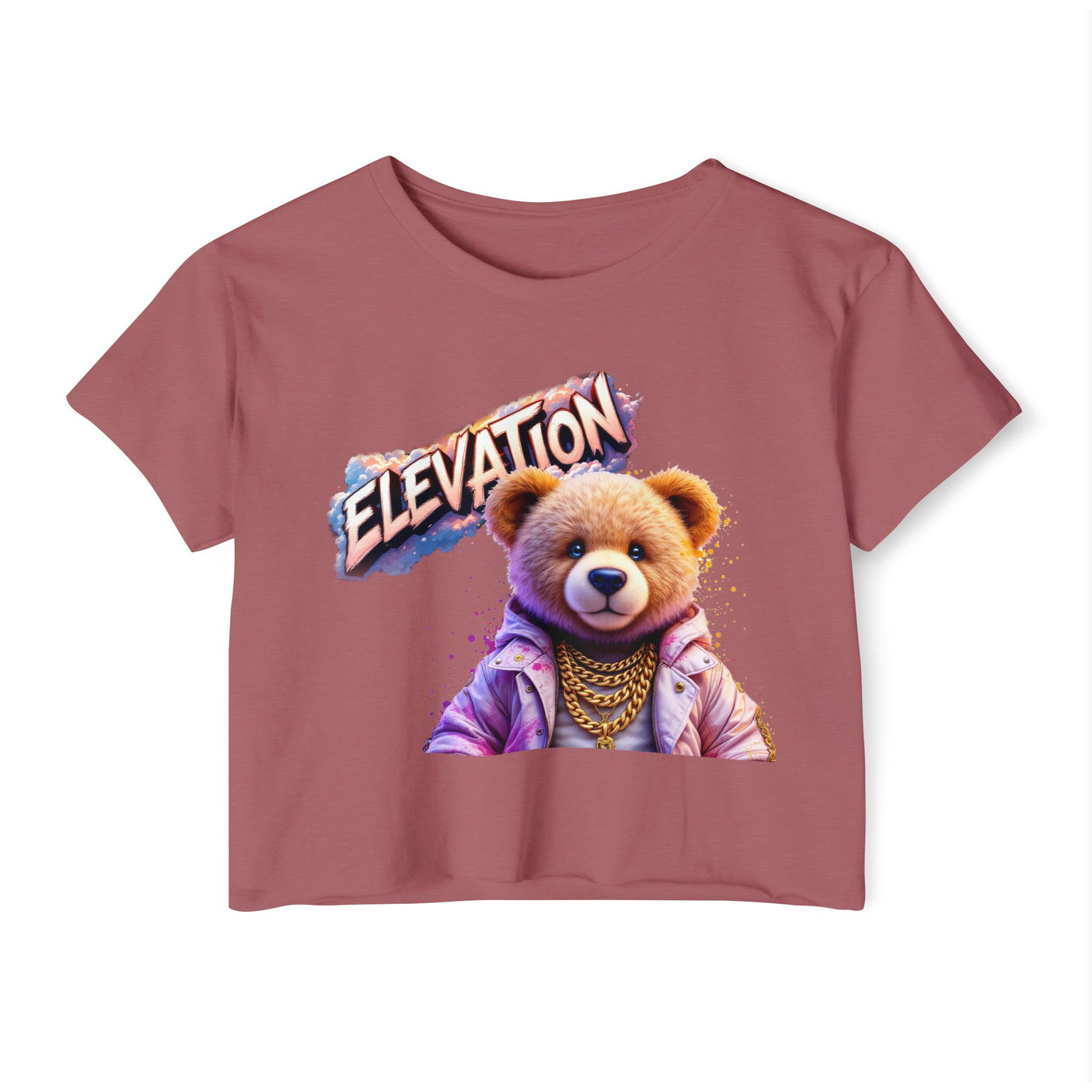 Crop Top - Elevation Pinky Bear