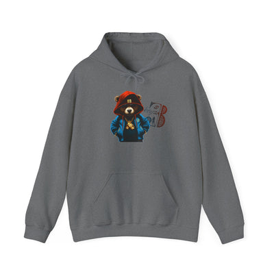 Unisex Hooded Sweatshirt 3keyz OG Teddy Drip Design Blue/Orange
