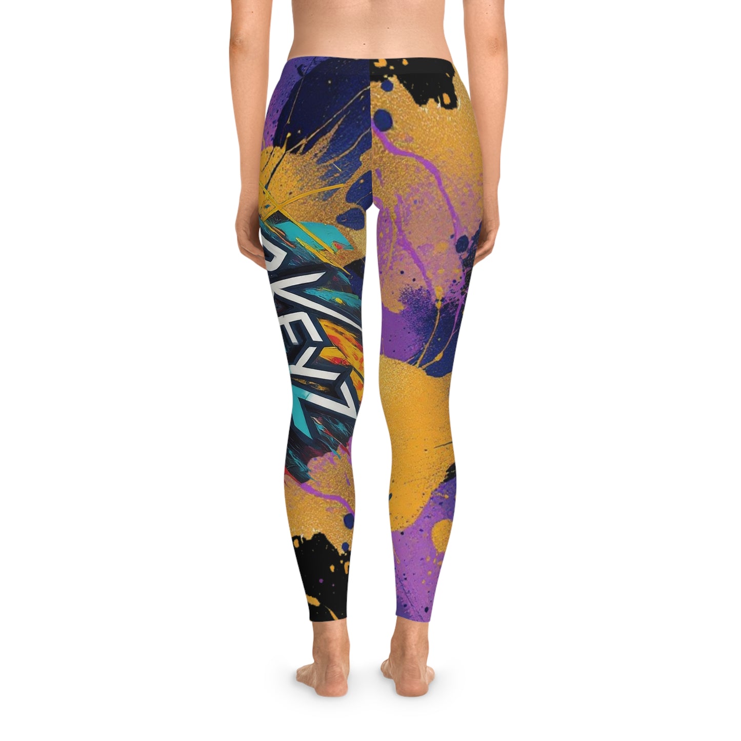 Yoga Leggings with 3keyz yoga splat design