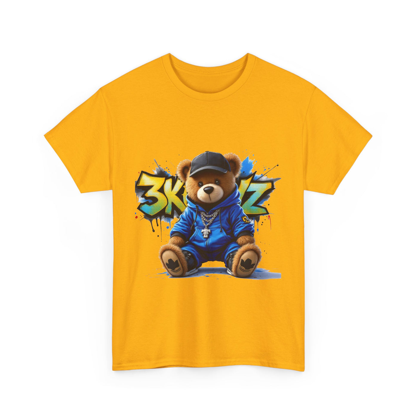 3keyz Teddy Drip Color Way Unisex Heavy Cotton Tee