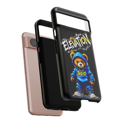 Elevated street drip Bear Black Phone Case - Tough and Trendy Design
