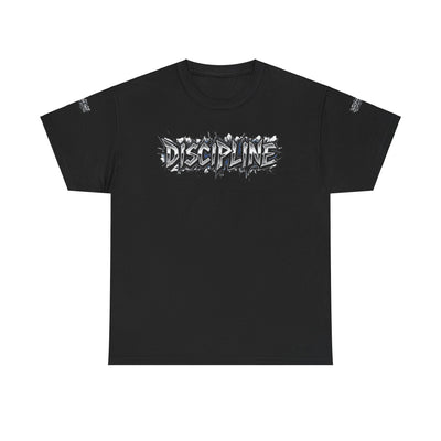 T-Shirt Discipline Cut Drip Design Heavy Cotton Unisex Tee