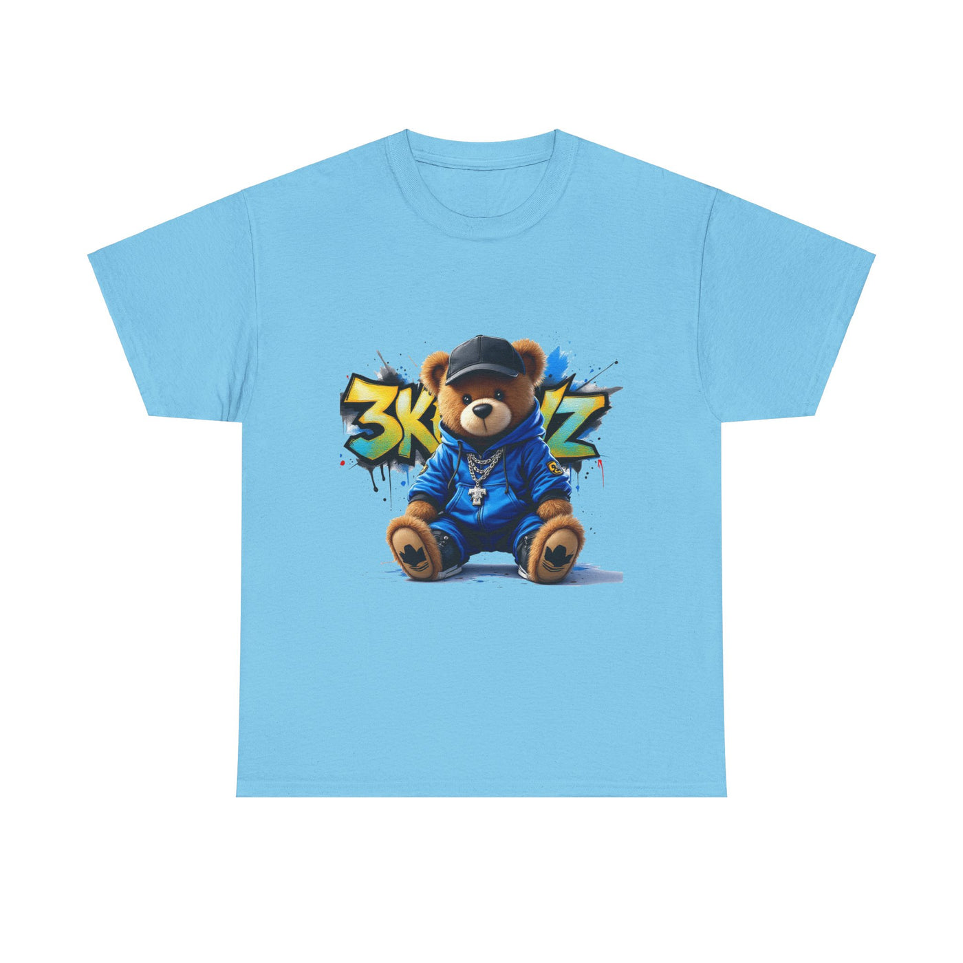 3keyz Teddy Drip Color Way Unisex Heavy Cotton Tee
