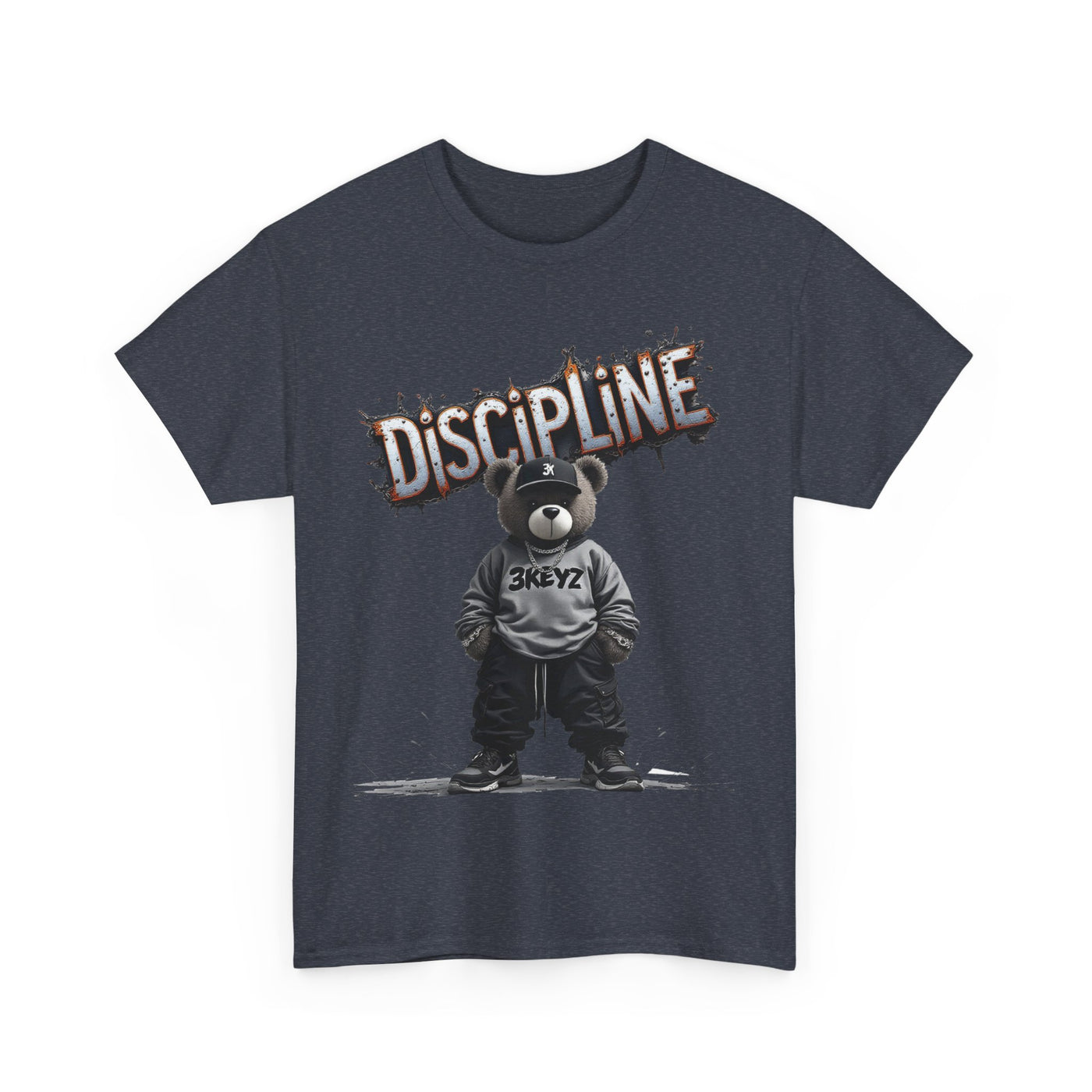 T-Shirt - Discipline Teddy Drip Design - Unisex Heavy Cotton Tee