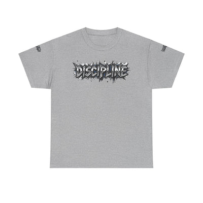 T-Shirt Discipline Cut Drip Design Heavy Cotton Unisex Tee