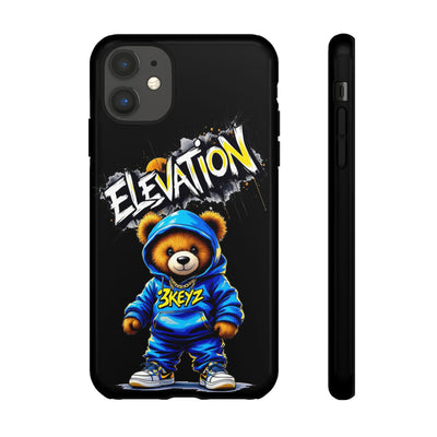 Elevated street drip Bear Black Phone Case - Tough and Trendy Design