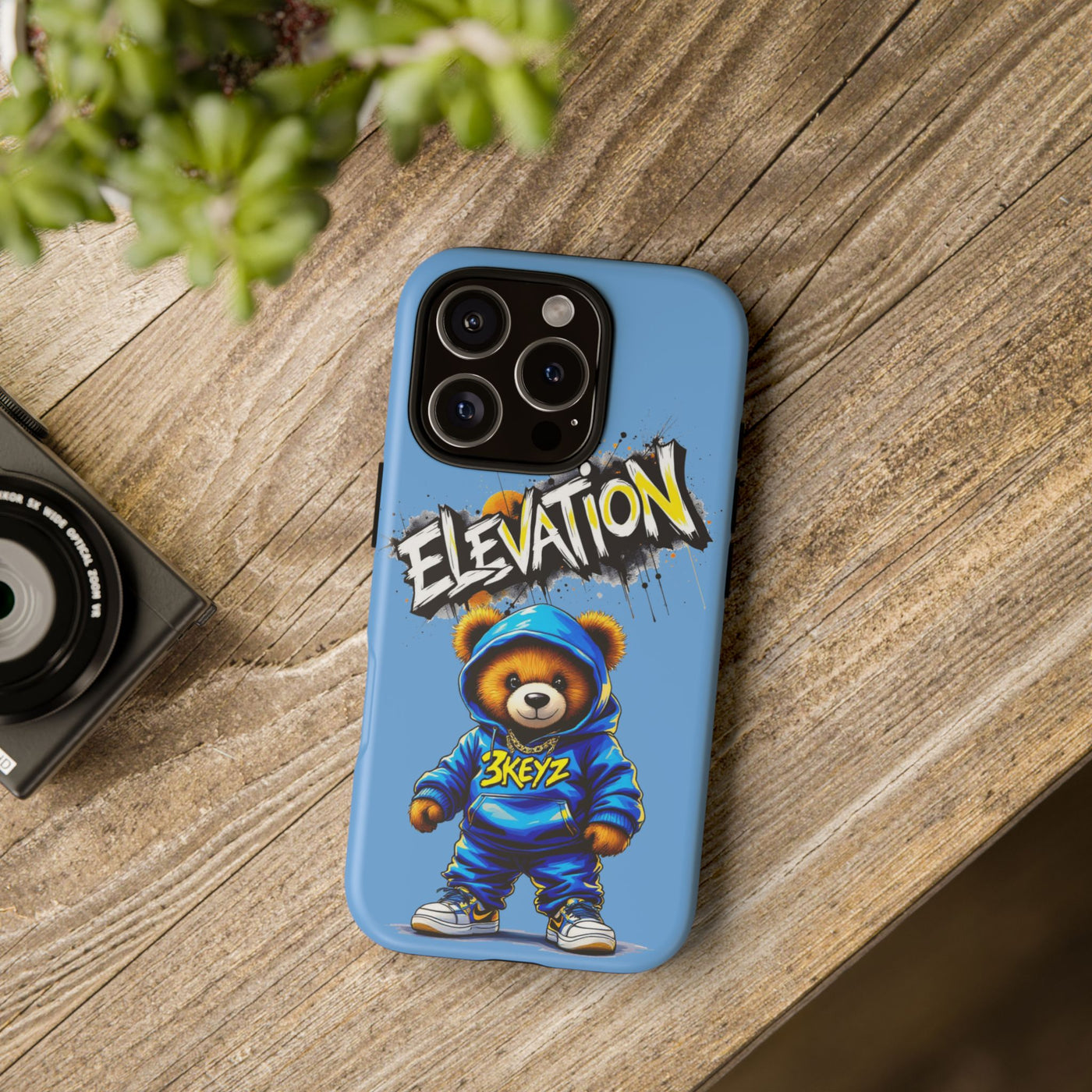 Elevated street drip Bear Phone Case - Tough and Trendy Design