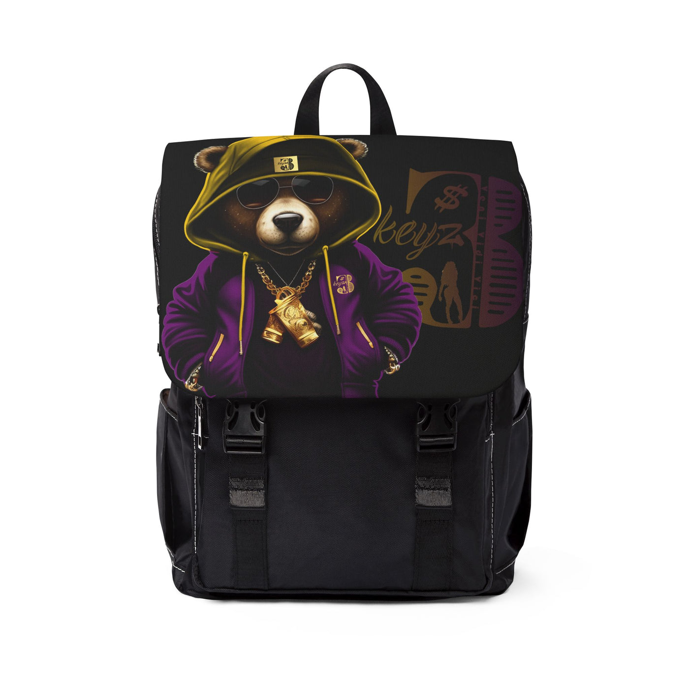 Backpack - 3keyz OG Teddy Purple and Gold Style