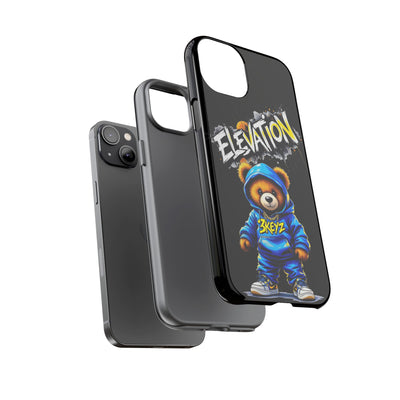 Elevated street drip Bear Black Phone Case - Tough and Trendy Design