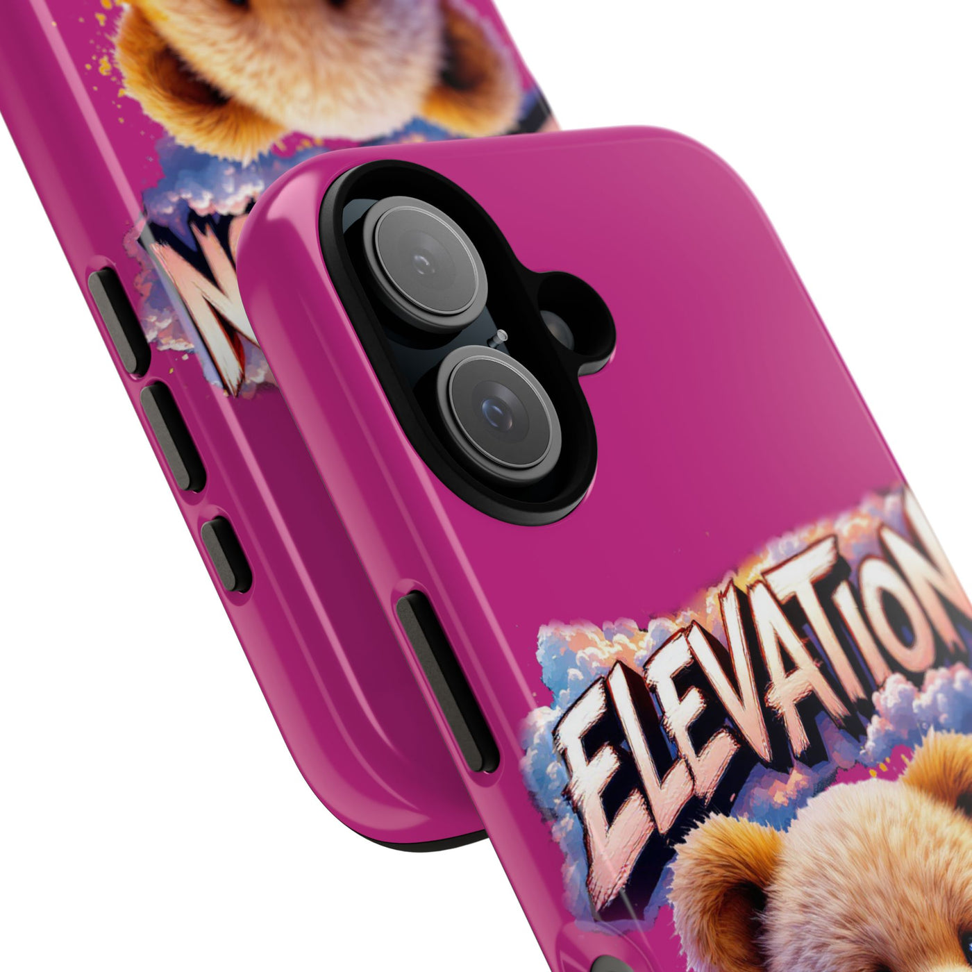 Elevated street drip Bear Pink Phone Case - Tough and Trendy Design