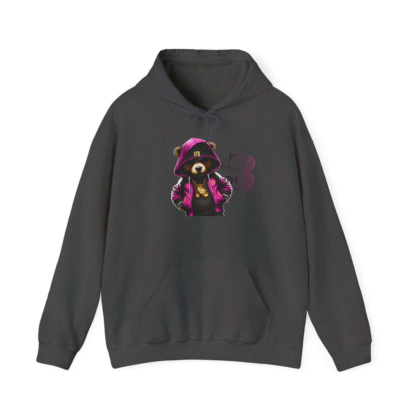 Unisex Hooded Sweatshirt 3keyz OG Teddy Drip Design Pinky