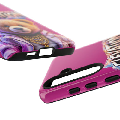 Elevated street drip Bear Pink Phone Case - Tough and Trendy Design