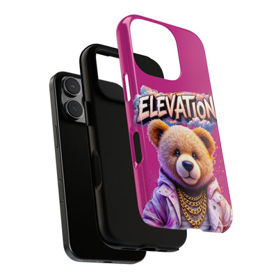 Elevated street drip Bear Pink Phone Case - Tough and Trendy Design