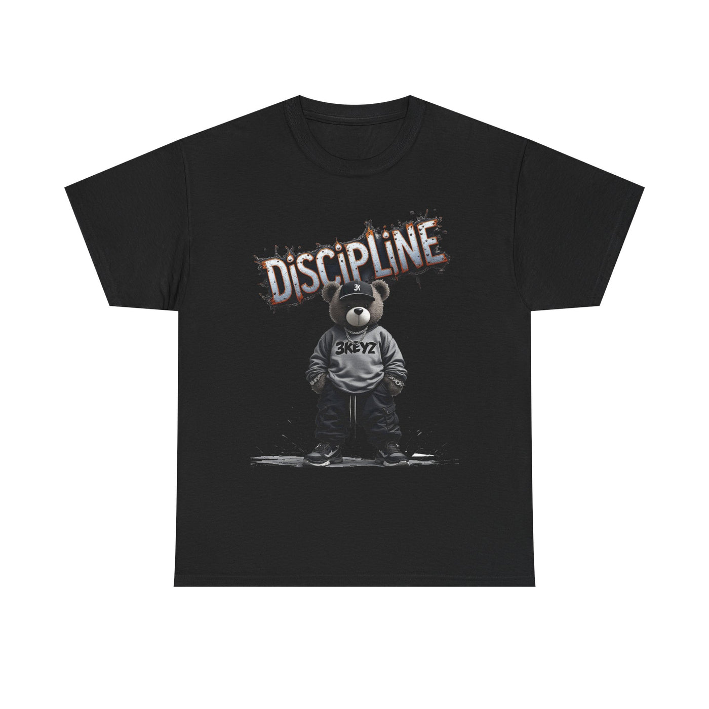 T-Shirt - Discipline Teddy Drip Design - Unisex Heavy Cotton Tee