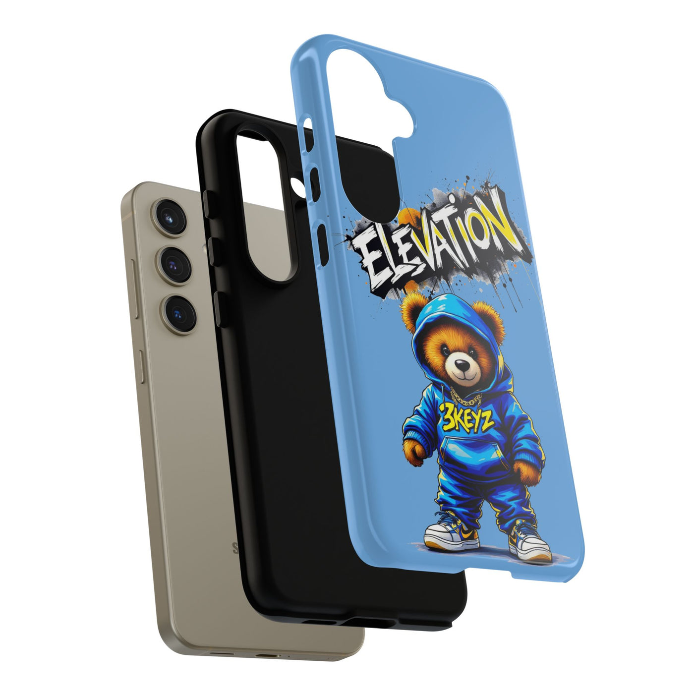 Elevated street drip Bear Phone Case - Tough and Trendy Design
