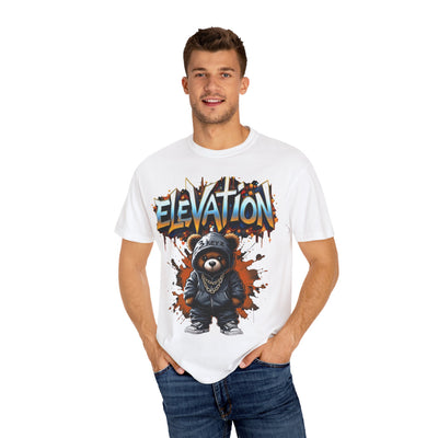 Street Drip T-shirt - Elevation Teddy Drip Orange Fierce