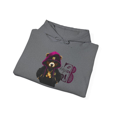 Unisex Hooded Sweatshirt 3keyz OG Teddy Drip Design Purple