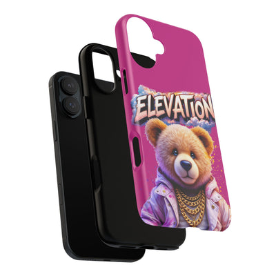 Elevated street drip Bear Pink Phone Case - Tough and Trendy Design