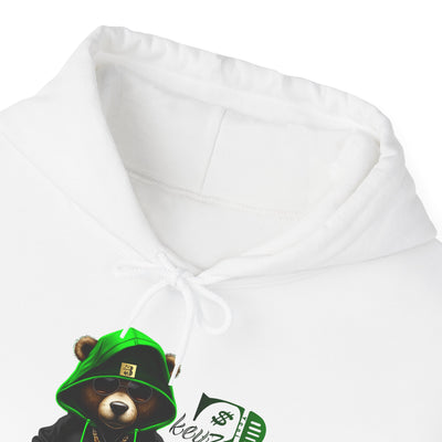 Unisex Hooded Sweatshirt 3keyz OG Teddy Drip Design Lime/Black