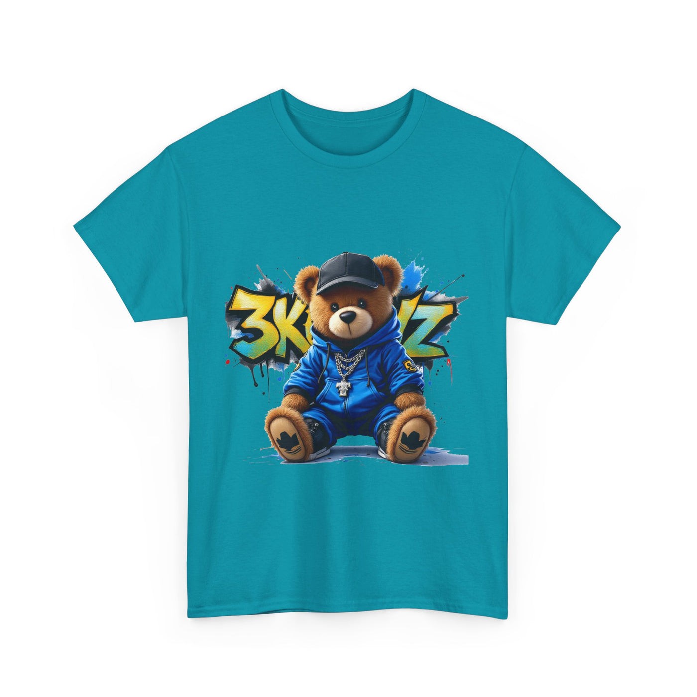 3keyz Teddy Drip Color Way Unisex Heavy Cotton Tee