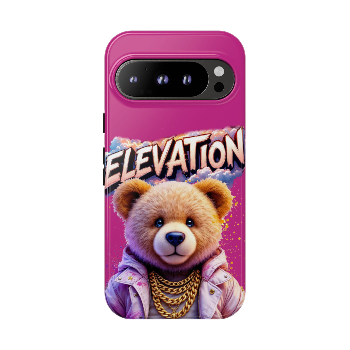 Elevated street drip Bear Pink Phone Case - Tough and Trendy Design