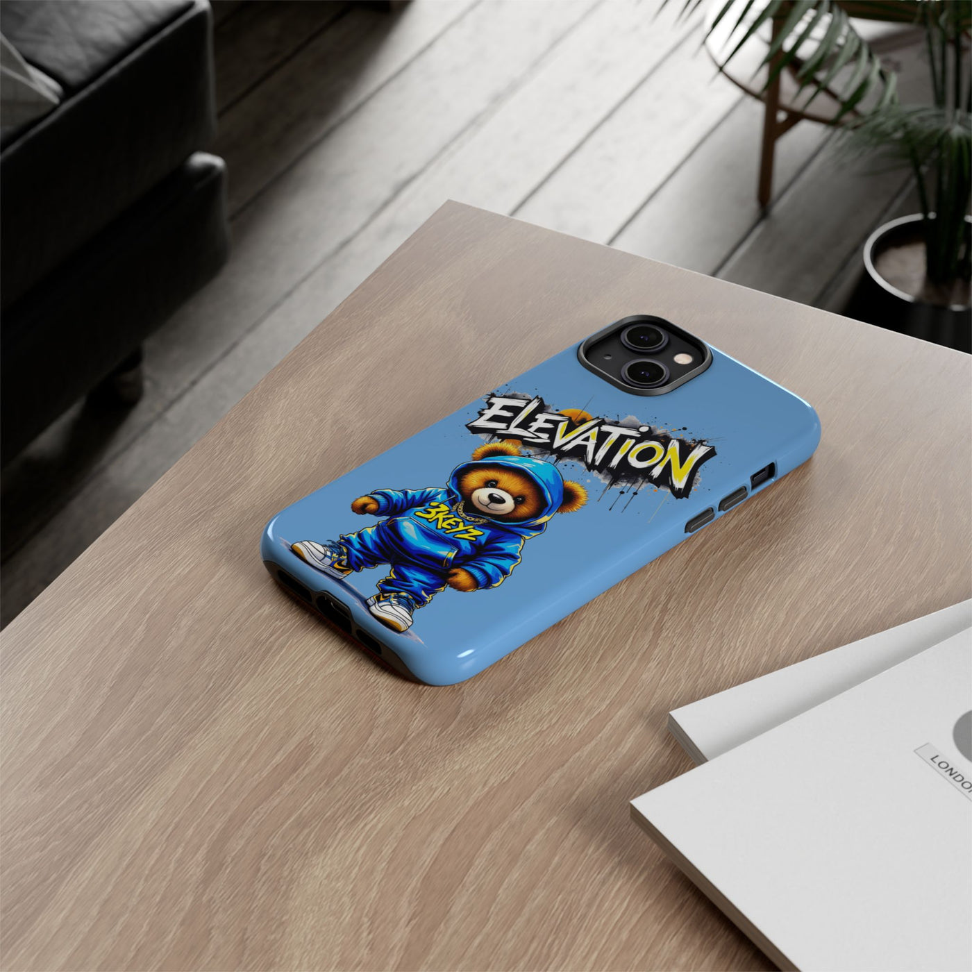 Elevated street drip Bear Phone Case - Tough and Trendy Design