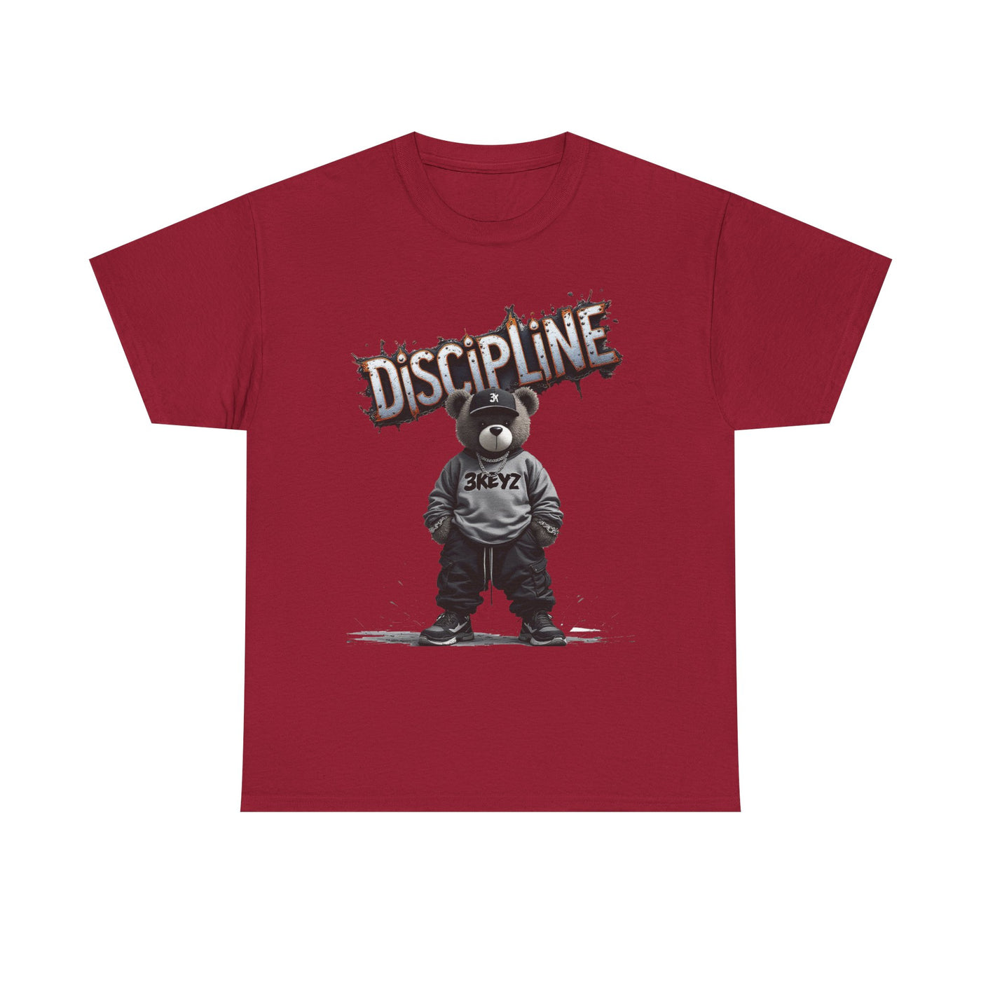 T-Shirt - Discipline Teddy Drip Design - Unisex Heavy Cotton Tee