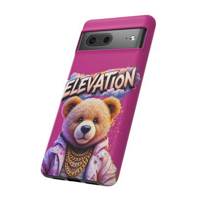 Elevated street drip Bear Pink Phone Case - Tough and Trendy Design