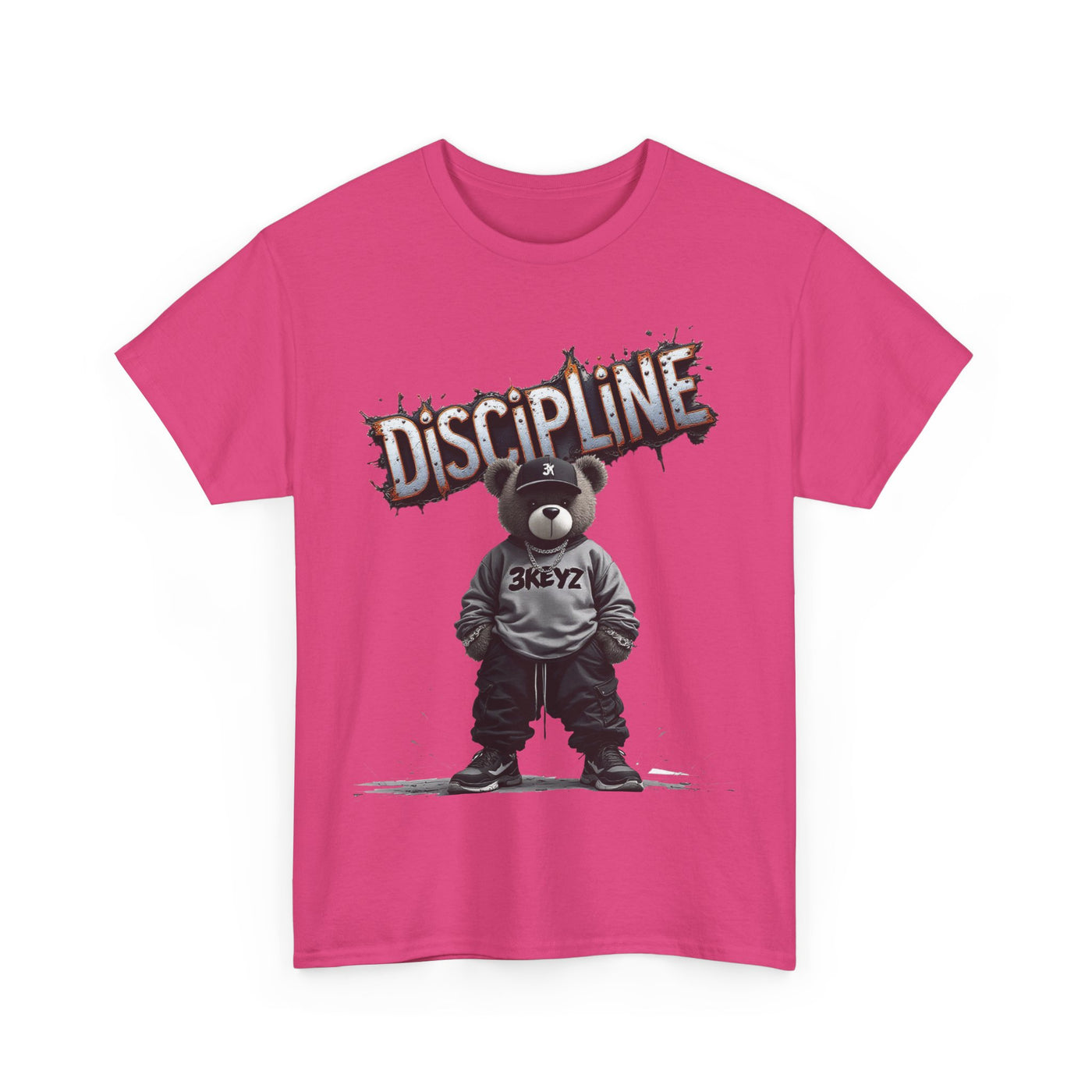 T-Shirt - Discipline Teddy Drip Design - Unisex Heavy Cotton Tee