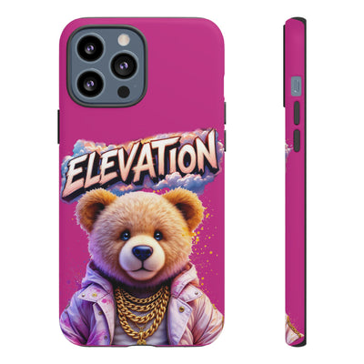 Elevated street drip Bear Pink Phone Case - Tough and Trendy Design
