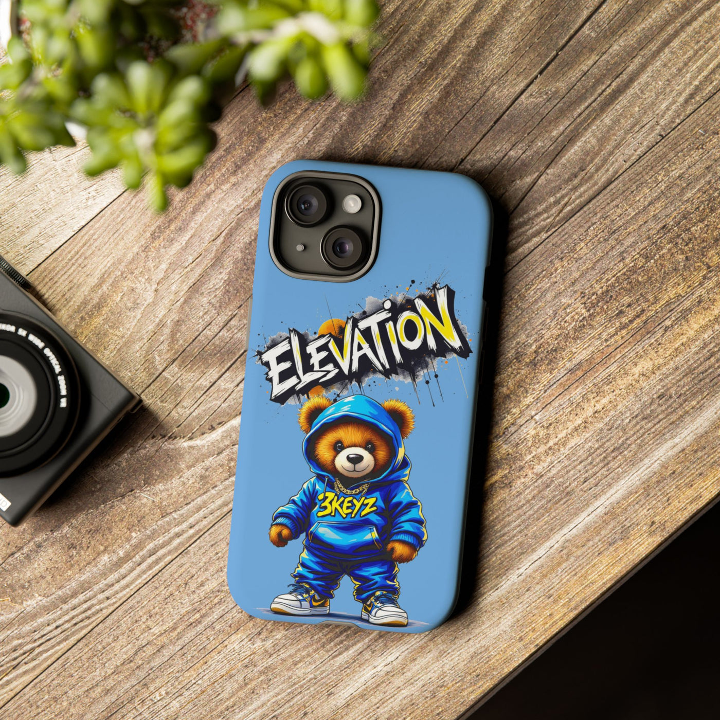 Elevated street drip Bear Phone Case - Tough and Trendy Design