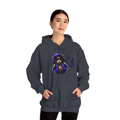 Unisex Hooded Sweatshirt 3keyz OG Teddy Drip Design Blue