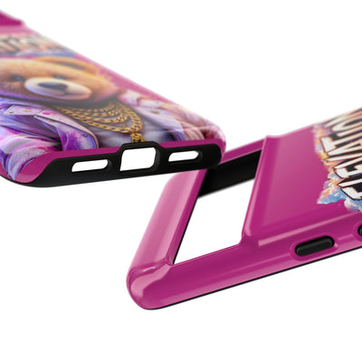 Elevated street drip Bear Pink Phone Case - Tough and Trendy Design