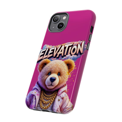 Elevated street drip Bear Pink Phone Case - Tough and Trendy Design