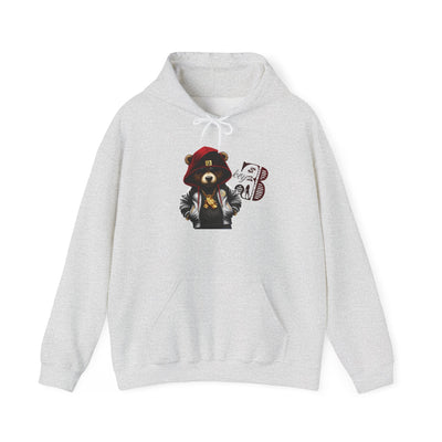 Unisex Hooded Sweatshirt 3keyz OG Teddy Drip Design Red/White