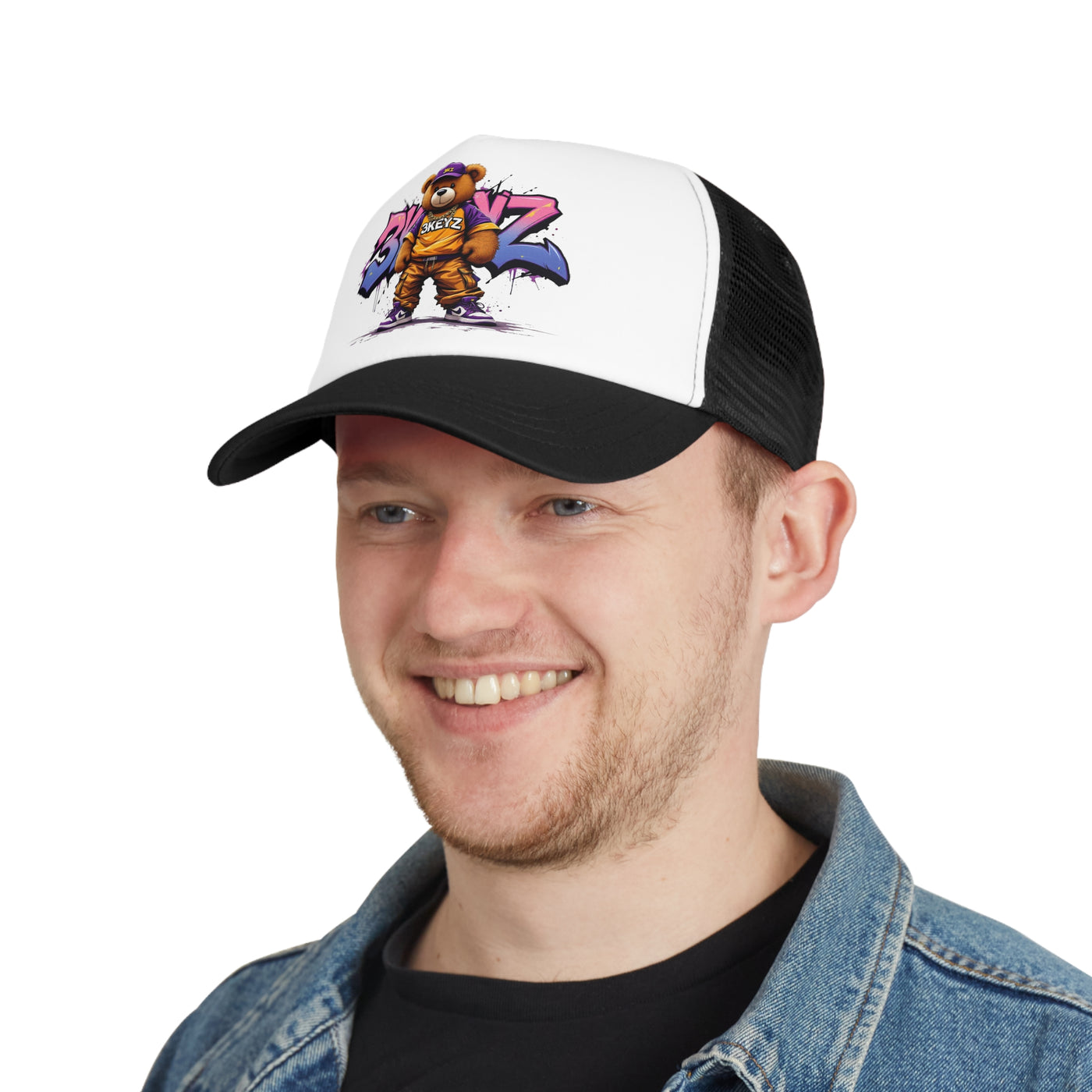 Mesh Cap 3keyz Pink Drip Hat