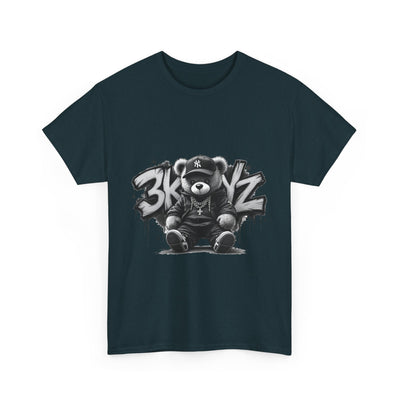 T-Shirt - 3keyz Teddy Drip B/W Unisex Heavy Cotton Tee