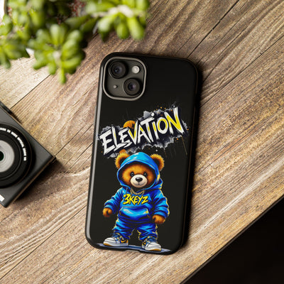 Elevated street drip Bear Black Phone Case - Tough and Trendy Design