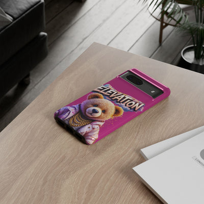 Elevated street drip Bear Pink Phone Case - Tough and Trendy Design