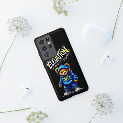 Elevated street drip Bear Black Phone Case - Tough and Trendy Design