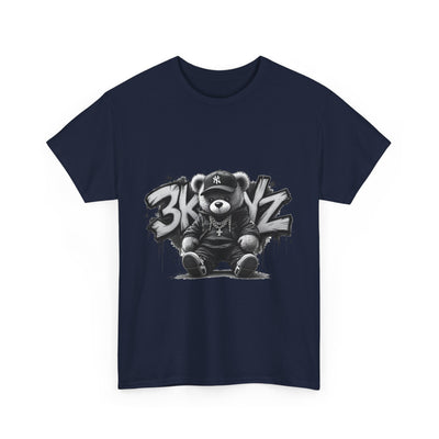 T-Shirt - 3keyz Teddy Drip B/W Unisex Heavy Cotton Tee