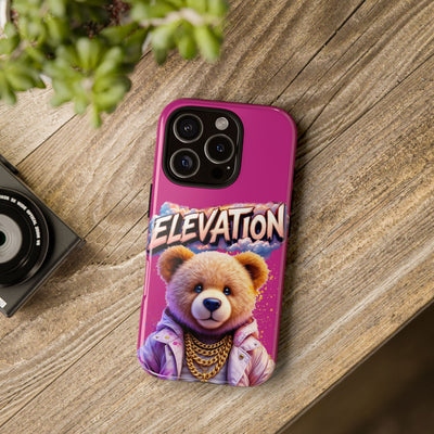 Elevated street drip Bear Pink Phone Case - Tough and Trendy Design