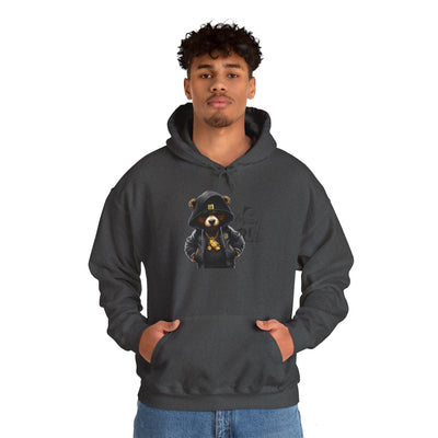 Unisex Hooded Sweatshirt 3keyz OG Teddy Drip Design Grey
