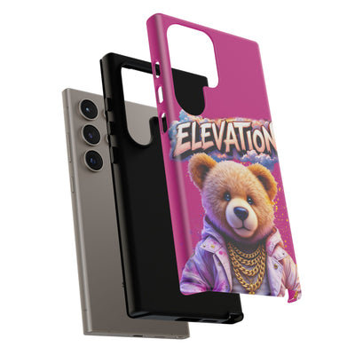 Elevated street drip Bear Pink Phone Case - Tough and Trendy Design