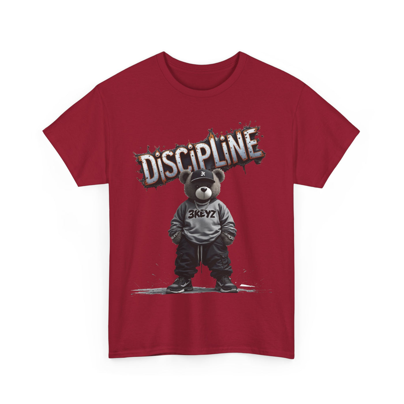 T-Shirt - Discipline Teddy Drip Design - Unisex Heavy Cotton Tee