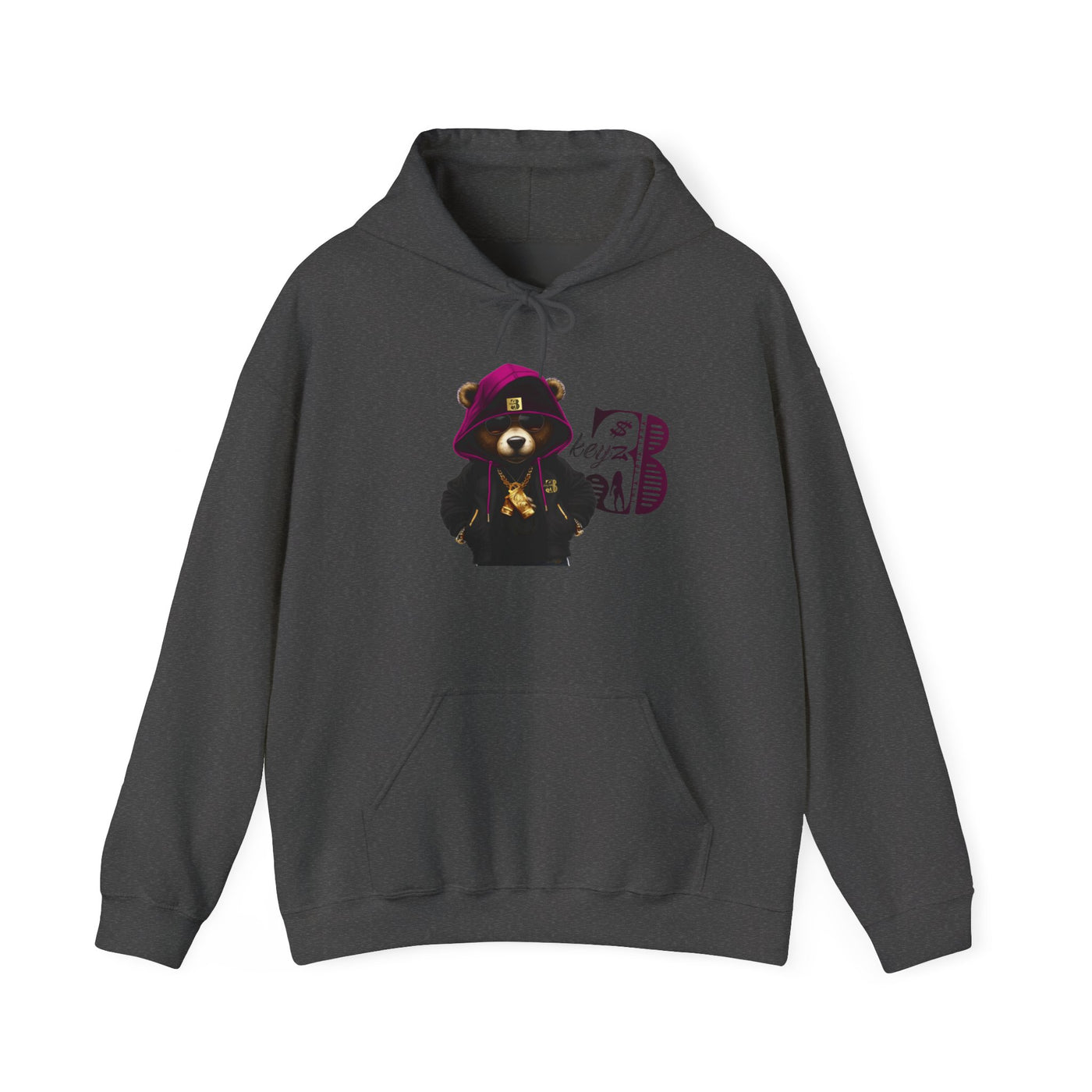 Unisex Hooded Sweatshirt 3keyz OG Teddy Drip Design Purple